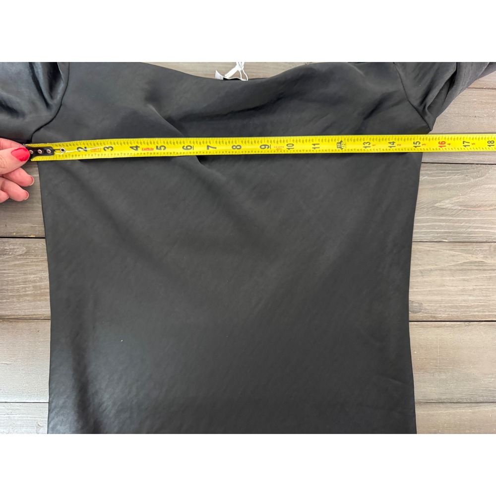 NWT Princess Polly Star Power Mini Dress Black Long‎ Sleeve Square Neck Size 2 - Picture 7 of 10